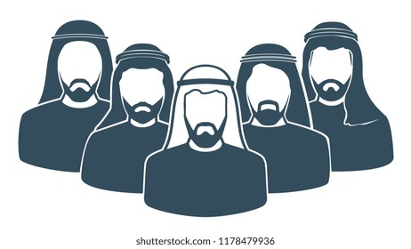 Arab men’s team, Saudi man,Emirati man, Omani man, Kuwaiti man, Qatari, Bahraini