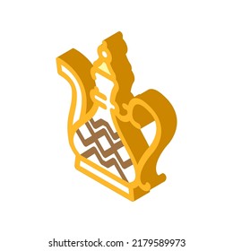arab vintage jug isometric icon vector. arab vintage jug sign. isolated symbol illustration