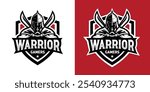 Arab Warrior Gamer Ready Made Logo Template Set Vector Illustration. Best for Gaming Related Logo Industry