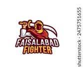 Arab Warrior Ready Made Logo Template Set Vector Illustration. Best for Gaming Related Logo