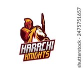 Arab Warrior Ready Made Logo Template Set Vector Illustration. Best for Gaming Related Logo