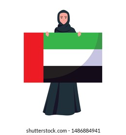 arab woman character in a hijab