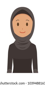 An arab woman wearing ethnic costumes