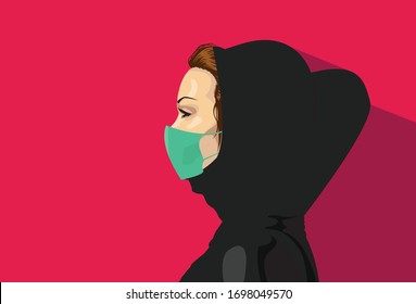 Download Arab Lady Mask Images Stock Photos Vectors Shutterstock PSD Mockup Templates