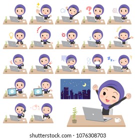 Arab women_desk work