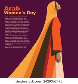 Arab Women's Day, International Women's Day Vector illustration design