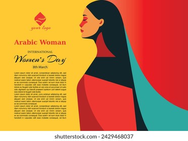 Arab Women's Day, International Women's Day Vector illustration design