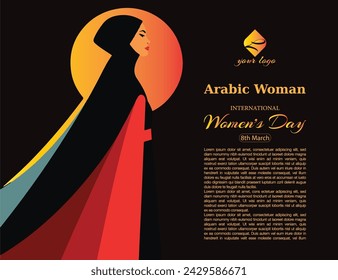 Arab Women's Day, International Women's Day Vector illustration design