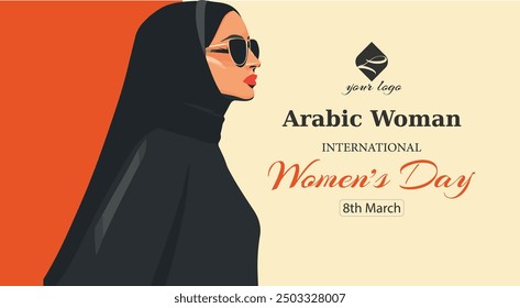 Arab Women's Day, International Women's Day Vector illustration design