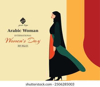 Arab Women's Day, International Women's Day Vector illustration design