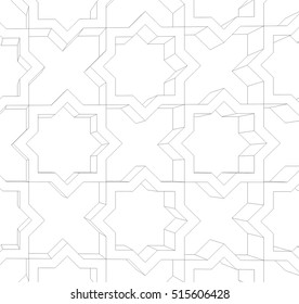 Arabesque architectural design. 3d background