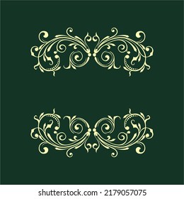 arabesque art border flower frame Vector illustration, Oriental vector damask patterns for greeting cards and wedding invitations.