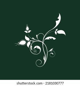 arabesque art border flower frame Vector illustration, Oriental vector damask patterns for greeting cards and wedding invitations.
