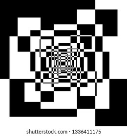 Arabesque asymetrical rectangle game illusion on transparent background arabesque graphic design