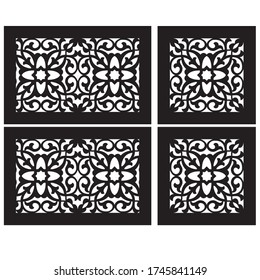 arabesque cut motif graving box cnc router 