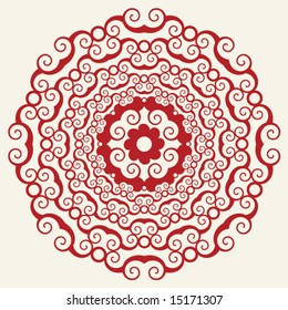 arabesque floral decoration