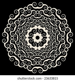 arabesque floral decoration