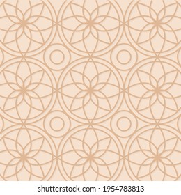 Arabesque. Floral pattern background. Hindu ethnic wallpaper - Vector