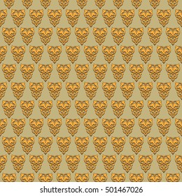 Arabesque flower Seamless Pattern. Muslim Background for presentation, flyer or brochure. Abstract Background geometric pattern. Vector illustration