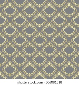 Arabesque flower Seamless Pattern. Muslim Background for presentation, flyer or brochure. Vector illustration