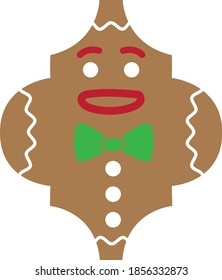 Arabesque gingerbread Tile Christmas Ornaments  Christmas   new year design