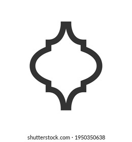 Arabesque icon design template vector