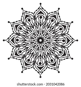 arabesque islamic mandala design of silhouette floral decorative pattern drawing for muslim adults motif 