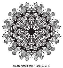 diseño de mandala arabesca del dibujo de elementos geométricos islámicos para patrones florales con arte de henna de estilo árabe