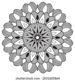 arabesque mandala design of islamic geometric element drawing for floral pattern with arabic style henna artwork