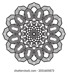 diseño de mandala arabesca del dibujo de elementos geométricos islámicos para patrones florales con arte de henna de estilo árabe