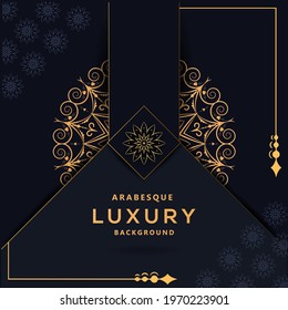 Arabesque Mandala Luxury  design background , Mandala, vector design