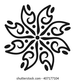 Arabesque Motif Logo Vector Stock Vector (Royalty Free) 407177104 ...