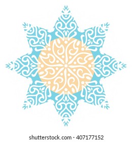 arabesque motif. logo vector.