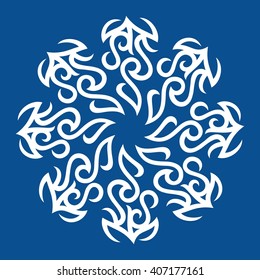 arabesque motif. logo vector.