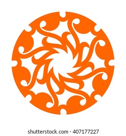 arabesque motif. logo vector.