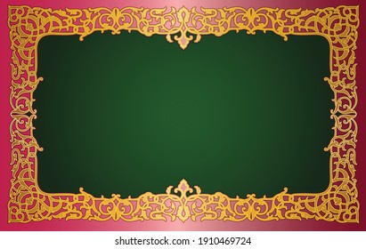 An Arabesque Ornamental Boarder Design
