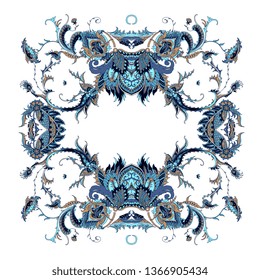 Arabesque with paisley