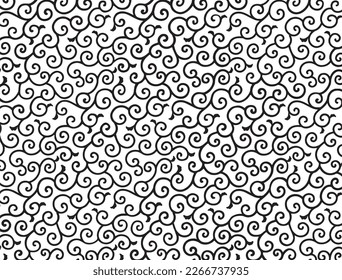 Arabesque pattern background material (silhouette)