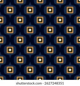 Arabesque pattern damask medallion abstract paisley shapes geometric motif continuous background. Oriental style modern lux fabric design textile swatch ladies dress, man shirt all over print block.