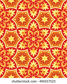 Arabesque. Pattern in Moorish style. Arab seamless texture. Element of design. Islamic  background. Oriental ornament.

