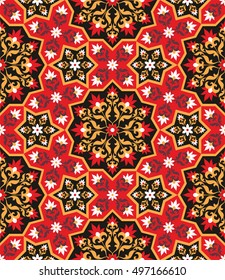 Arabesque. Pattern in Moorish style. Arab seamless texture. Element of design. Islamic  background. Oriental ornament