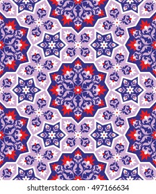 Arabesque. Pattern in Moorish style. Arab seamless texture. Element of design. Islamic  background. Oriental ornament