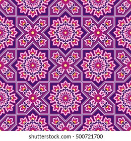 Arabesque. Pattern in Moorish style. Arab seamless texture. Element of design. Islamic  background. Oriental ornament.