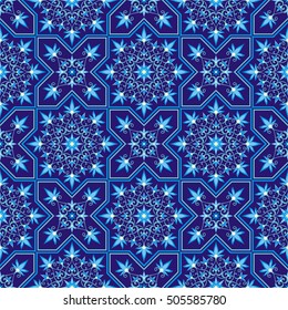 Arabesque. Pattern in Moorish style. Arab seamless texture. Element of design.Islamic background.Oriental ornament.