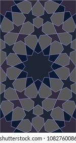 Arabesque pattern, vector tiling blocks