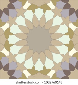 Arabesque pattern, vector tiling blocks