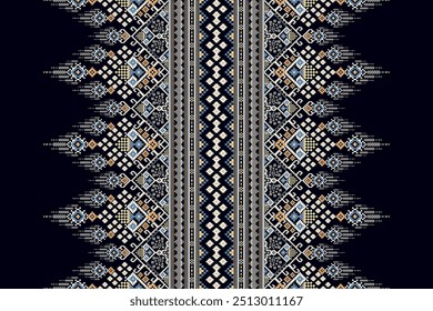 Arabesque pattern,geometric ethnic oriental pattern on black background,vector illustration,geometric fabric,Aztec style,abstract background.design for texture,fabric,clothing,wrapping,decoration.