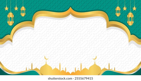 Arabesque ramadan ramazan with ramadhan lantern ornamental islamic background eid mubarak