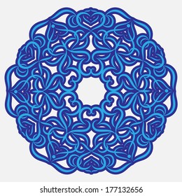 arabesque. round pattern. background. invitation card. design element