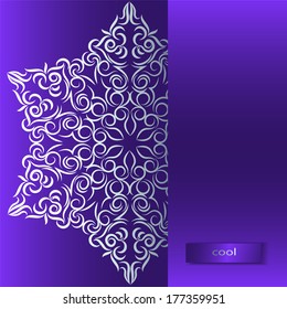 arabesque. round pattern. background. invitation card. design 